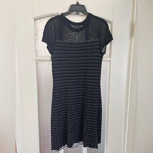 Rag & Bone Gwen Black Knit Sweater Dress - Small